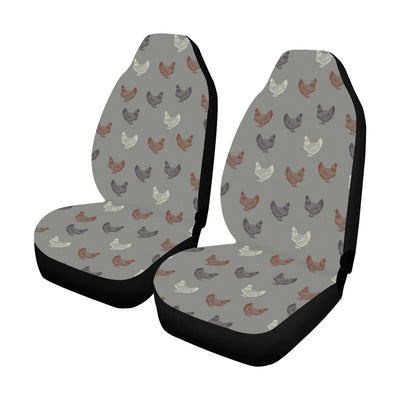 Chicken Pattern Print Design 01 Car Seat Covers (Set of 2)-JORJUNE.COM