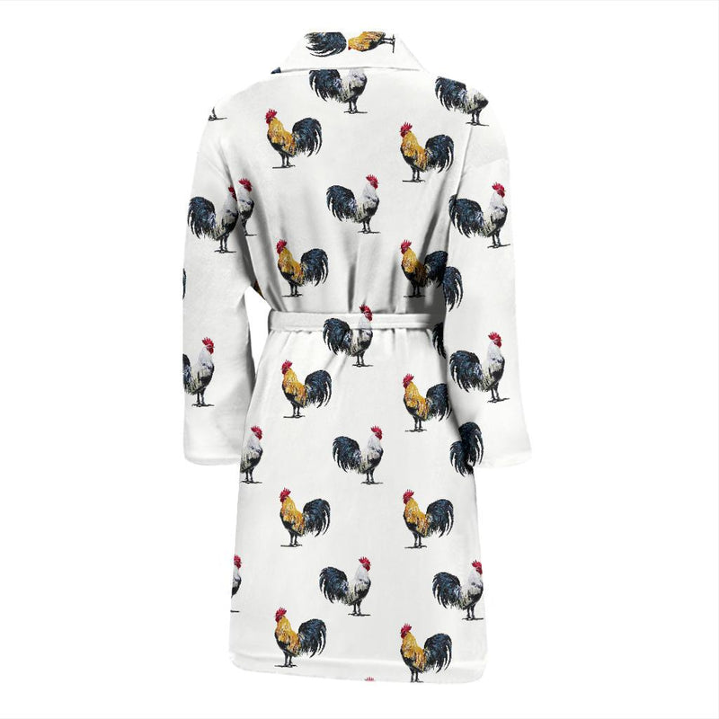 Chicken Pattern Print Design 02 Men Bathrobe-JORJUNE.COM