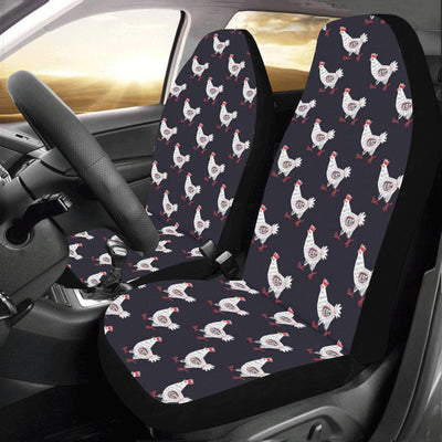 Chicken Pattern Print Design 03 Car Seat Covers (Set of 2)-JORJUNE.COM