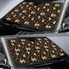 Chicken Pattern Print Design 04 Car Sun Shade-JORJUNE.COM