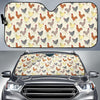 Chicken Pattern Print Design 05 Car Sun Shade-JORJUNE.COM