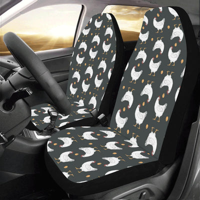 Chicken Pattern Print Design 06 Car Seat Covers (Set of 2)-JORJUNE.COM