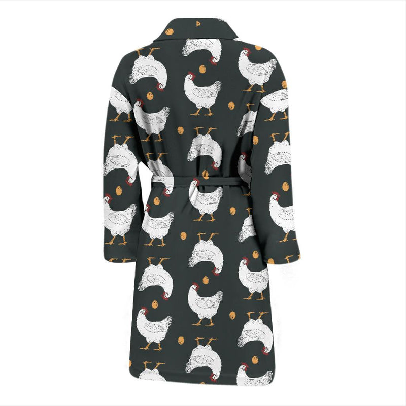 Chicken Pattern Print Design 06 Men Bathrobe-JORJUNE.COM