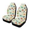 Chicken Pattern Print Design 07 Car Seat Covers (Set of 2)-JORJUNE.COM