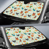 Chicken Pattern Print Design 07 Car Sun Shade-JORJUNE.COM