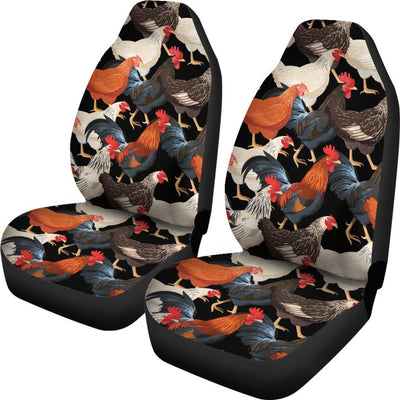 Chicken Print Pattern Universal Fit Car Seat Covers