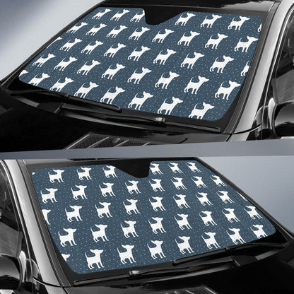 Chihuahua Pattern Print Design 03 Car Sun Shade-JORJUNE.COM