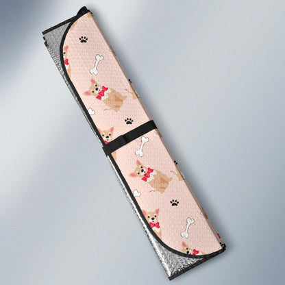 Chihuahua Pattern Print Design 04 Car Sun Shade-JORJUNE.COM