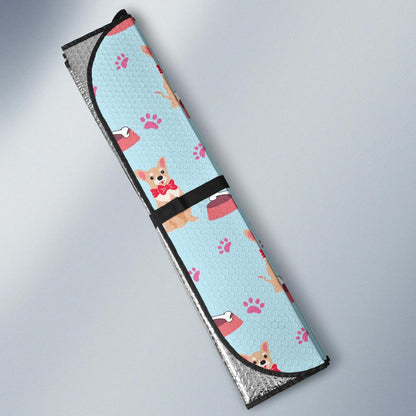 Chihuahua Pattern Print Design 05 Car Sun Shade-JORJUNE.COM