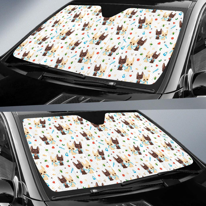 Chihuahua Pattern Print Design 06 Car Sun Shade-JORJUNE.COM