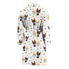 Chihuahua Pattern Print Design 06 Men Bathrobe-JORJUNE.COM