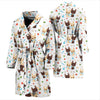 Chihuahua Pattern Print Design 06 Men Bathrobe-JORJUNE.COM