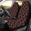 Chilli Pepper Pattern Print Design 01 Car Seat Covers (Set of 2)-JORJUNE.COM