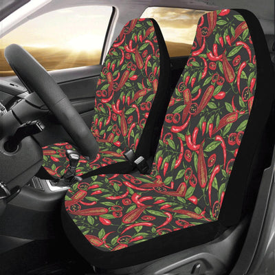 Chilli Pepper Pattern Print Design 02 Car Seat Covers (Set of 2)-JORJUNE.COM