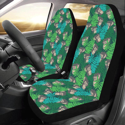 Chimpanzee Pattern Print Design 01 Car Seat Covers (Set of 2)-JORJUNE.COM