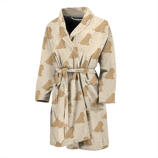Chinese Shar Pei Pattern Print Design 01 Men Bathrobe-JORJUNE.COM