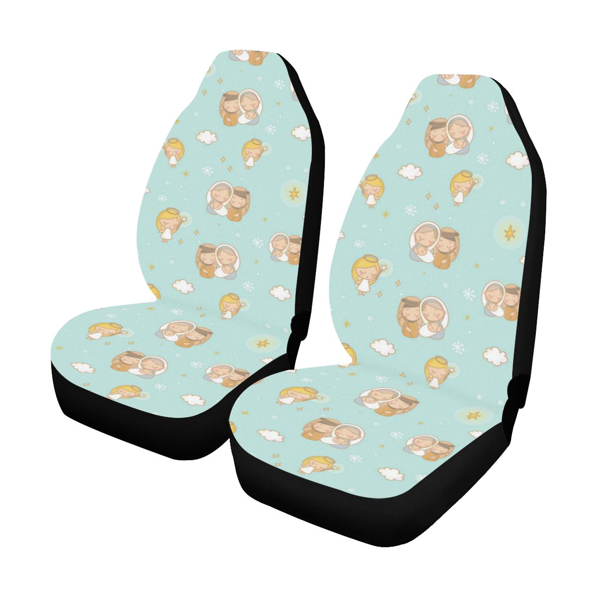 Christian Pattern Print Design 01 Car Seat Covers (Set of 2)-JORJUNE.COM