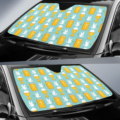 Christian Pattern Print Design 02 Car Sun Shade-JORJUNE.COM