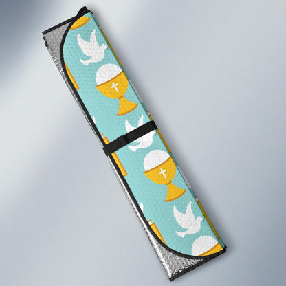 Christian Pattern Print Design 02 Car Sun Shade-JORJUNE.COM