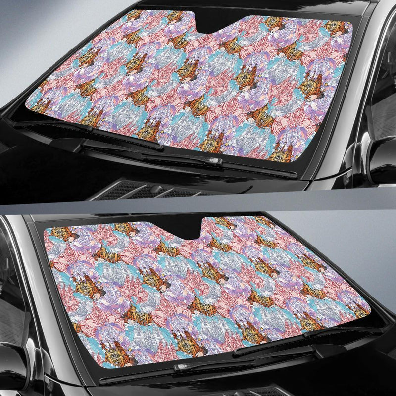 Christian Pattern Print Design 03 Car Sun Shade-JORJUNE.COM