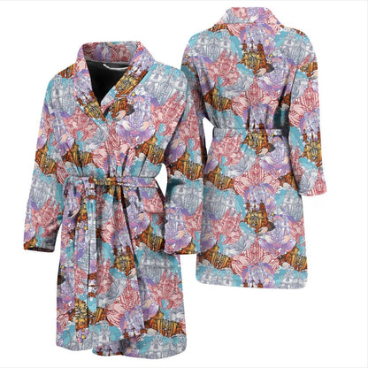 Christian Pattern Print Design 03 Men Bathrobe-JORJUNE.COM