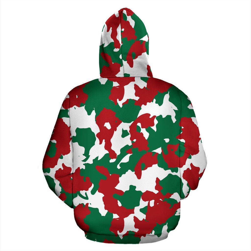 Christmas Color Camo Camouflage Print All Over Print Hoodie