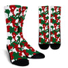 Christmas Color Camo Camouflage Print Crew Socks