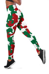 Christmas Color Camo Print Women Leggings