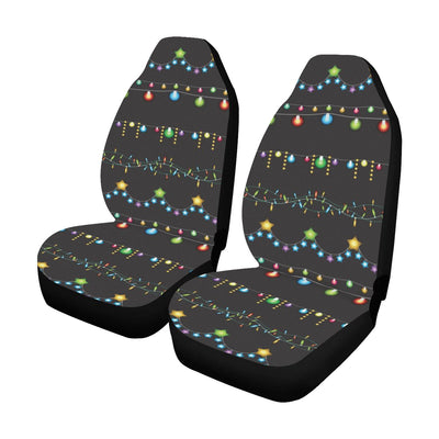 Christmas Light Pattern Print Design 01 Car Seat Covers (Set of 2)-JORJUNE.COM