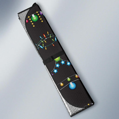 Christmas Light Pattern Print Design 01 Car Sun Shade-JORJUNE.COM