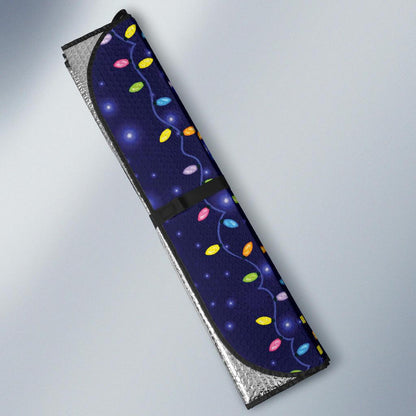 Christmas Light Pattern Print Design 03 Car Sun Shade-JORJUNE.COM