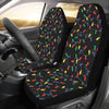 Christmas Light Pattern Print Design 04 Car Seat Covers (Set of 2)-JORJUNE.COM