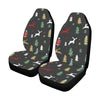 Christmas Tree Deer Style Pattern Print Design 03 Car Seat Covers (Set of 2)-JORJUNE.COM