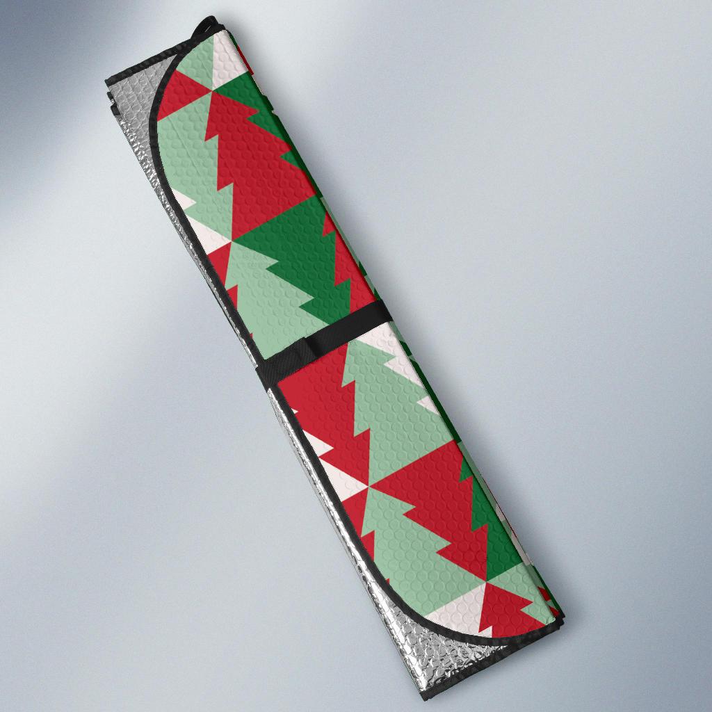 Christmas Tree Pattern Print Design 01 Car Sun Shade-JORJUNE.COM