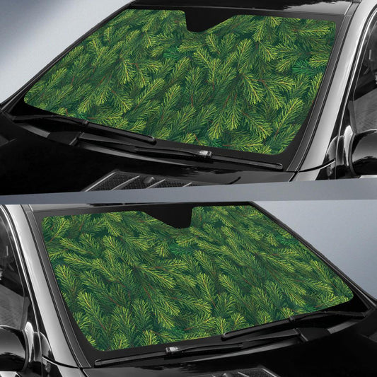 Christmas Tree Pattern Print Design 02 Car Sun Shade-JORJUNE.COM