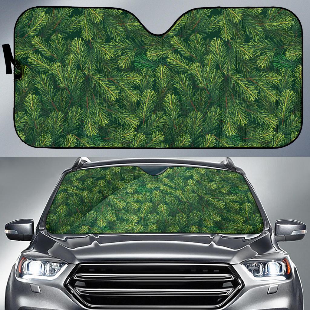 Christmas Tree Pattern Print Design 02 Car Sun Shade-JORJUNE.COM