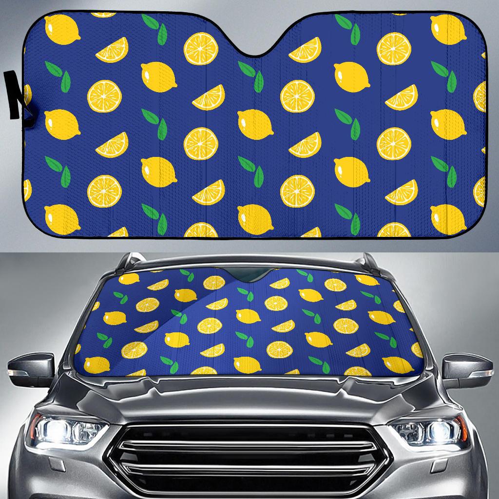 Citrus Pattern Print Design 02 Car Sun Shade-JORJUNE.COM