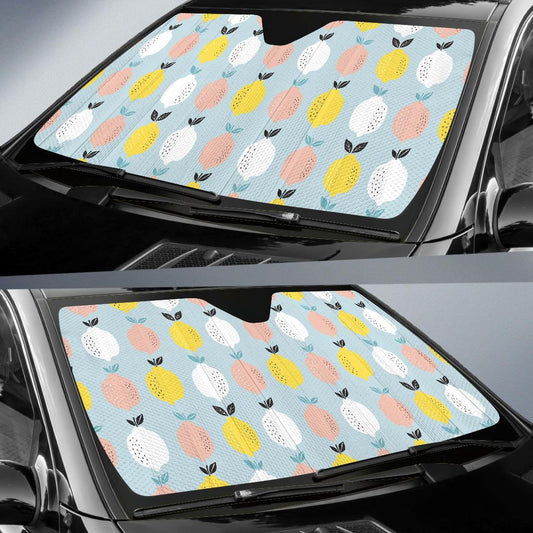 Citrus Pattern Print Design 03 Car Sun Shade-JORJUNE.COM