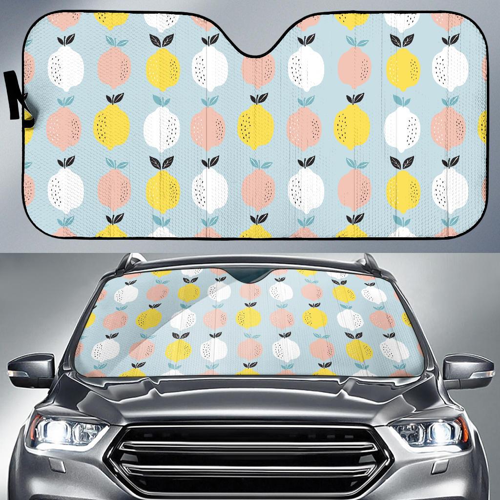 Citrus Pattern Print Design 03 Car Sun Shade-JORJUNE.COM