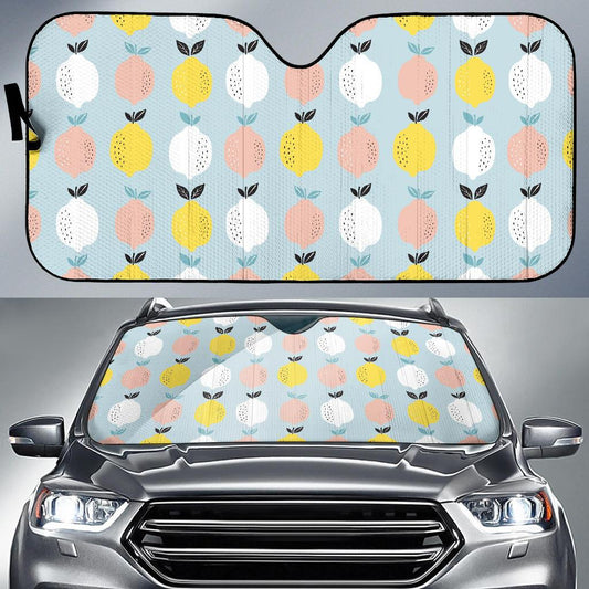 Citrus Pattern Print Design 03 Car Sun Shade-JORJUNE.COM