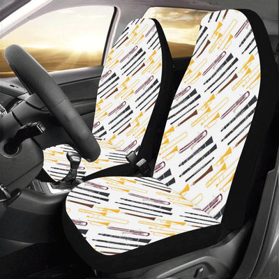 Clarinet Pattern Print Design 01 Car Seat Covers (Set of 2)-JORJUNE.COM
