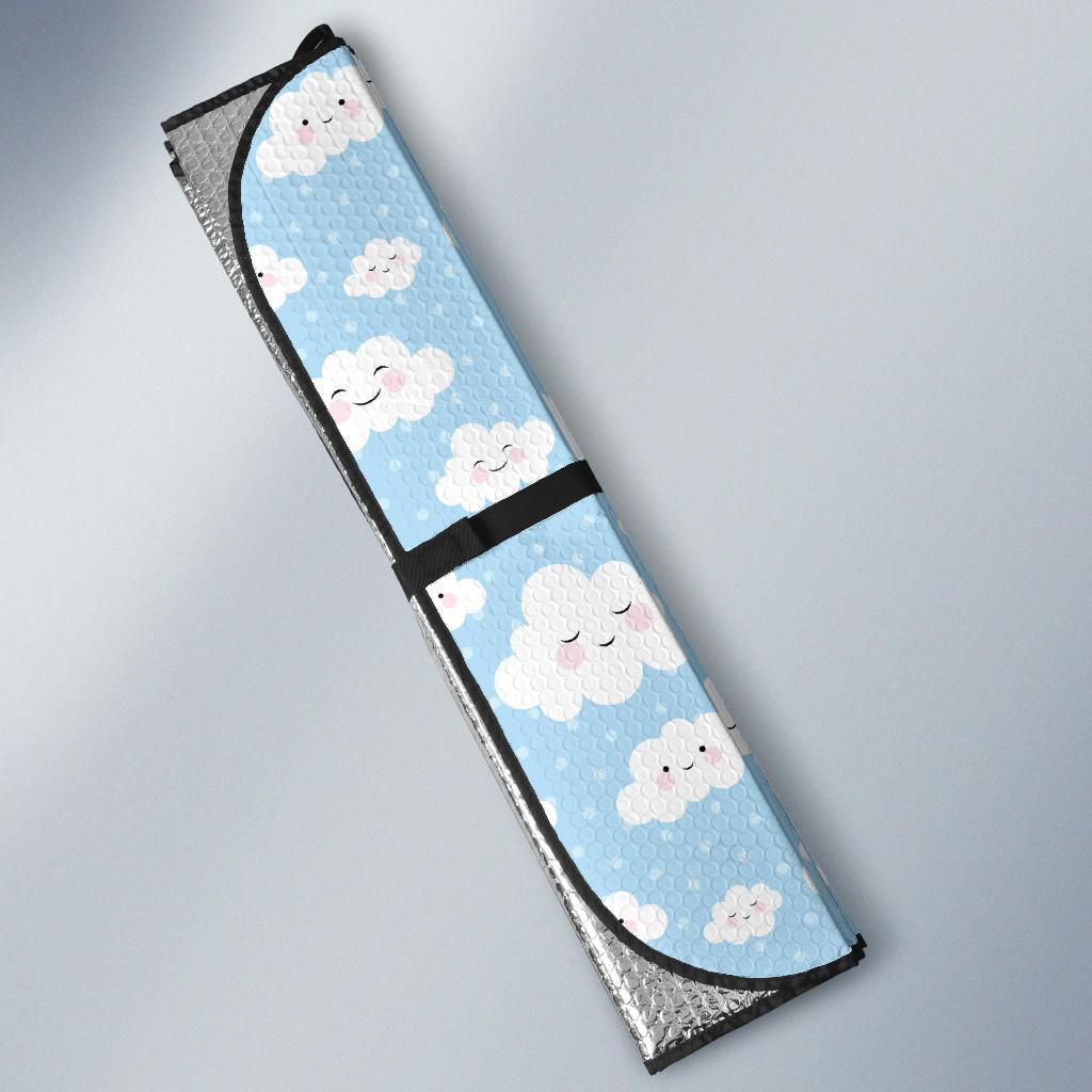 Cloud Pattern Print Design 02 Car Sun Shade-JORJUNE.COM