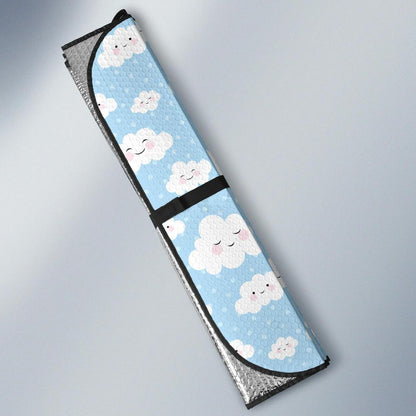Cloud Pattern Print Design 02 Car Sun Shade-JORJUNE.COM