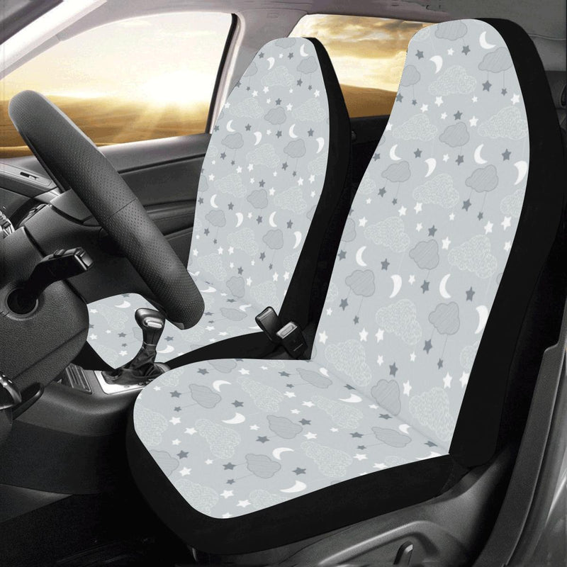 Cloud Pattern Print Design 04 Car Seat Covers (Set of 2)-JORJUNE.COM