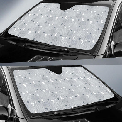 Cloud Pattern Print Design 04 Car Sun Shade-JORJUNE.COM