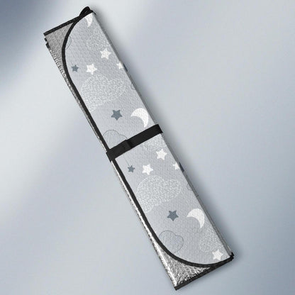 Cloud Pattern Print Design 04 Car Sun Shade-JORJUNE.COM