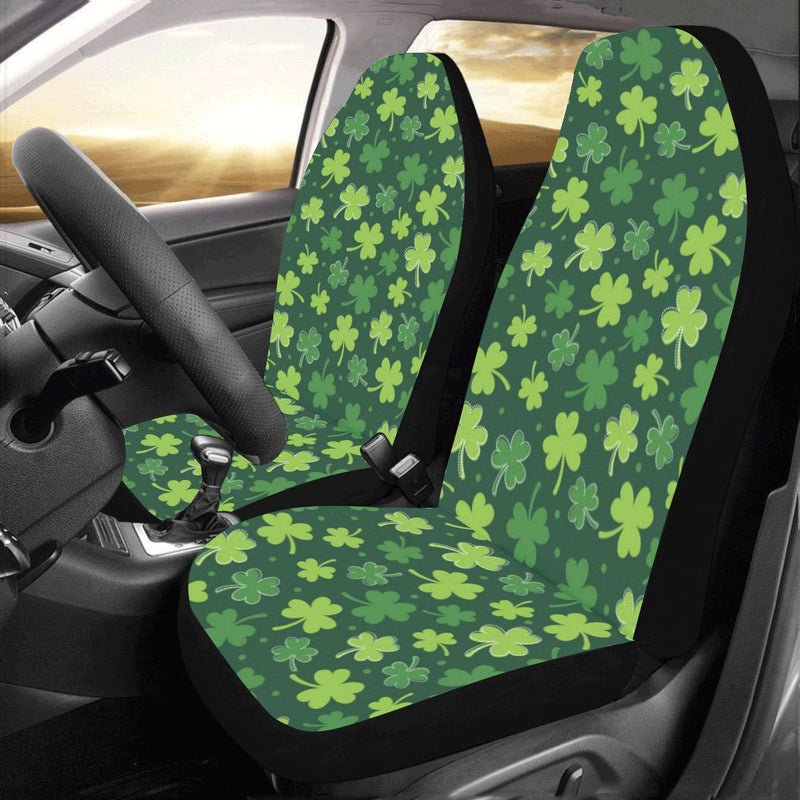 Clover Pattern Print Design 02 Car Seat Covers (Set of 2)-JORJUNE.COM