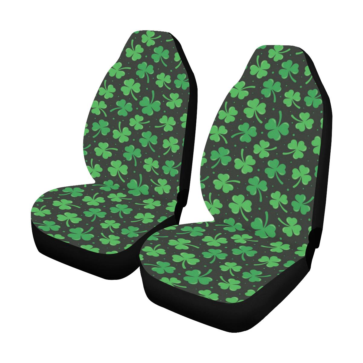 Clover Pattern Print Design 04 Car Seat Covers (Set of 2)-JORJUNE.COM