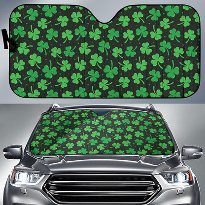 Clover Pattern Print Design 04 Car Sun Shade-JORJUNE.COM