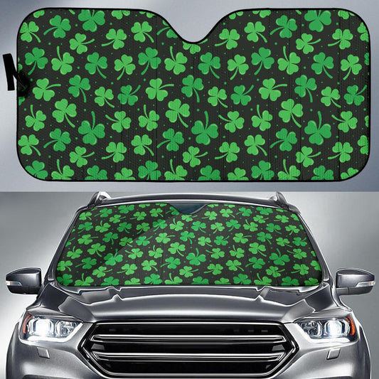 Clover Pattern Print Design 04 Car Sun Shade-JORJUNE.COM